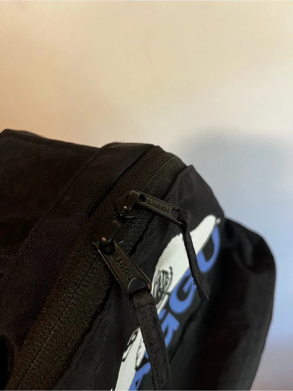 BAGGU x Peanuts Snoopy Medium Nylon Backpack Black